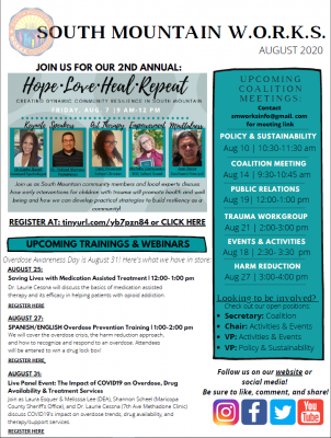 South Mountain WORKS August 2020 Newsletter